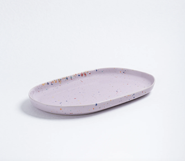 New Party Oval Tray Lila